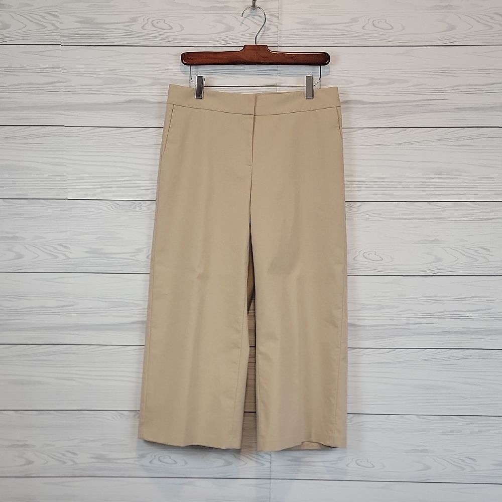 Emerson Rose Classic Wide-Leg Khaki Culotte Pants Womens Size 6